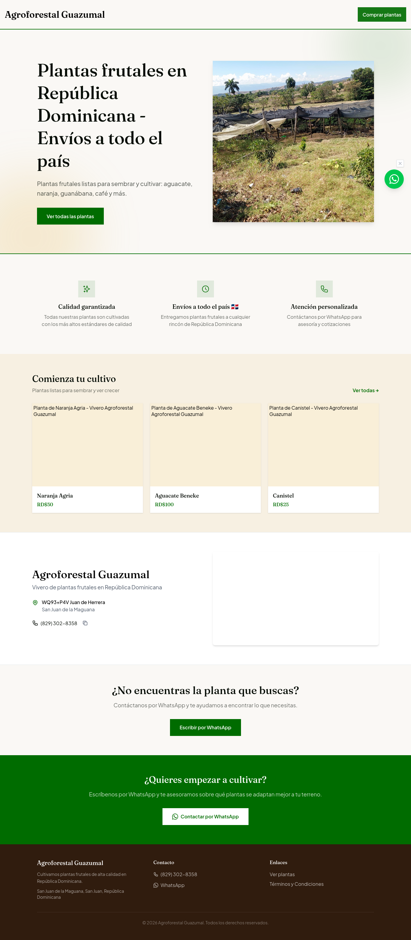 Agroforestal Guazumal