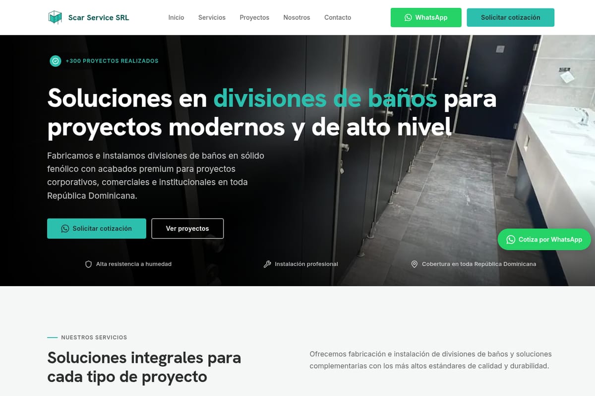 Sitio web de Scar Service SRL